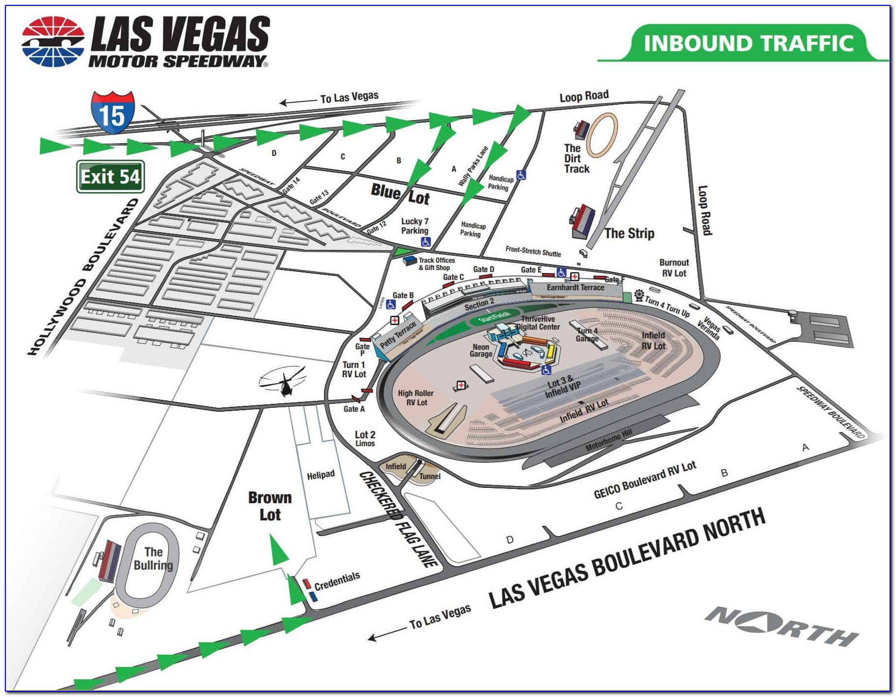 Las Vegas Motor Speedway Layout