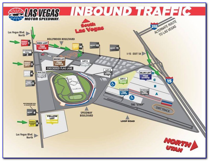 Las Vegas Motor Speedway Seating Map