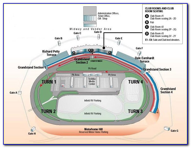 Las Vegas Motor Speedway Suite Map