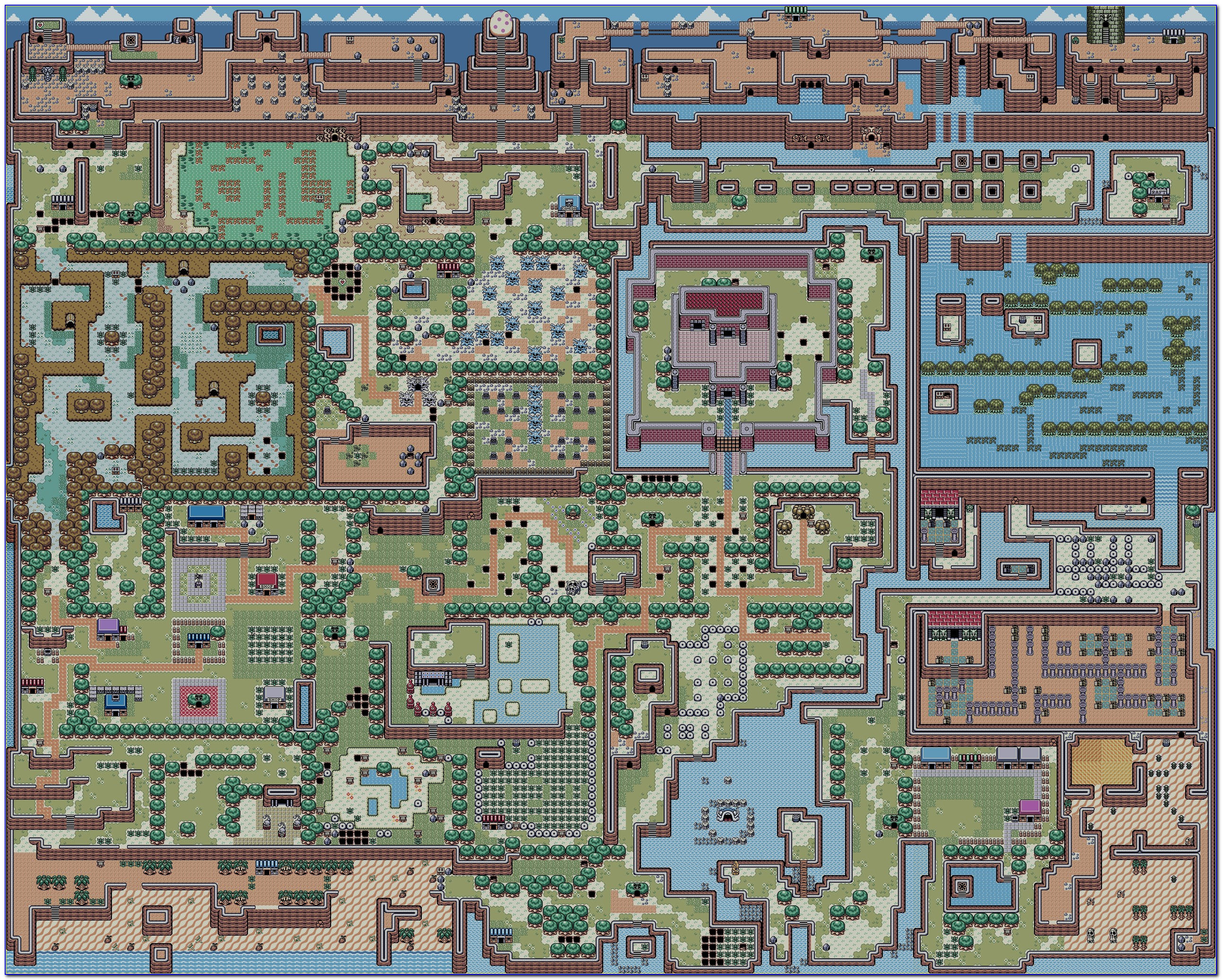 Legend Of Zelda 2 Walkthrough Map