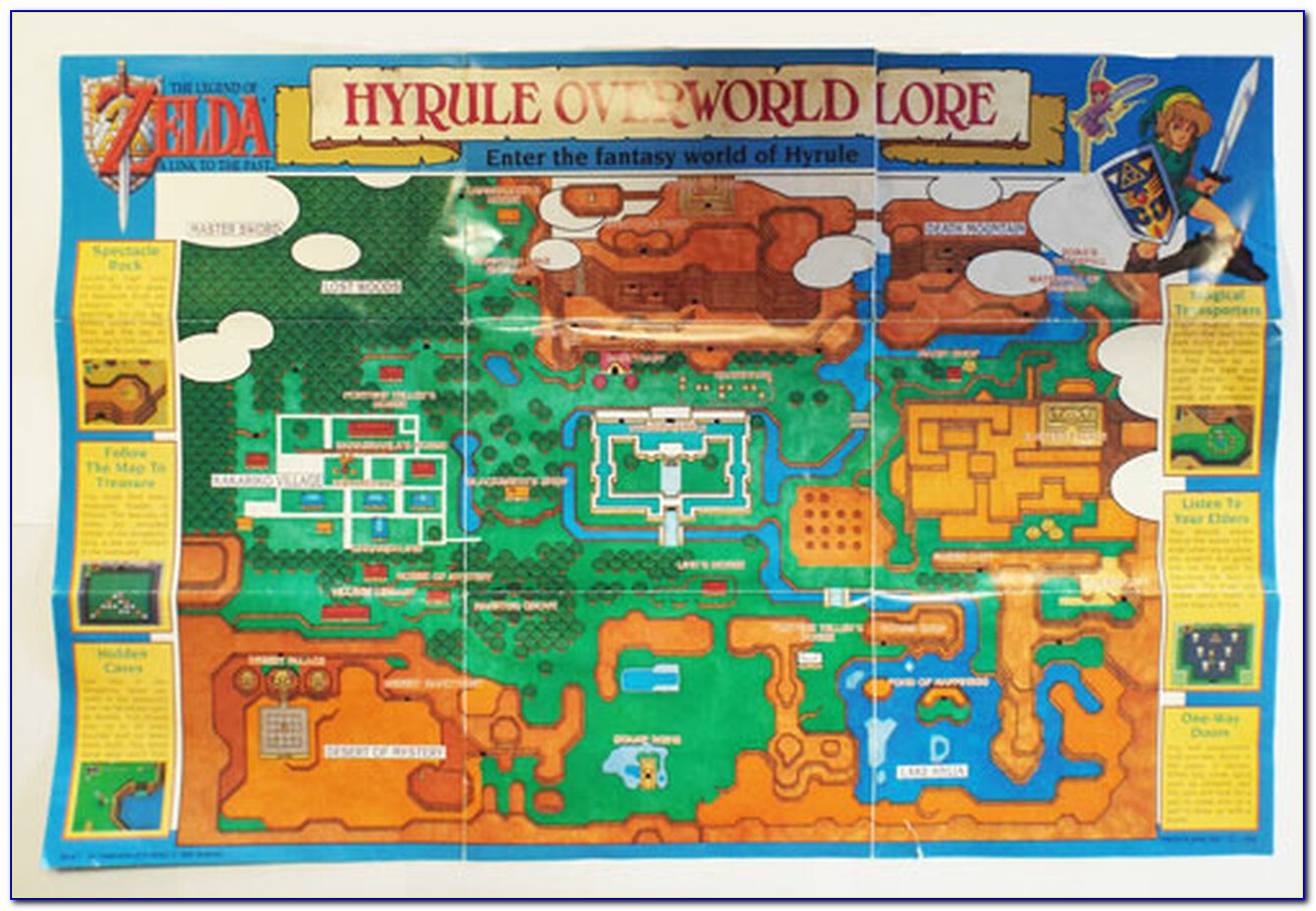 Legend Of Zelda Second Quest Walkthrough Map