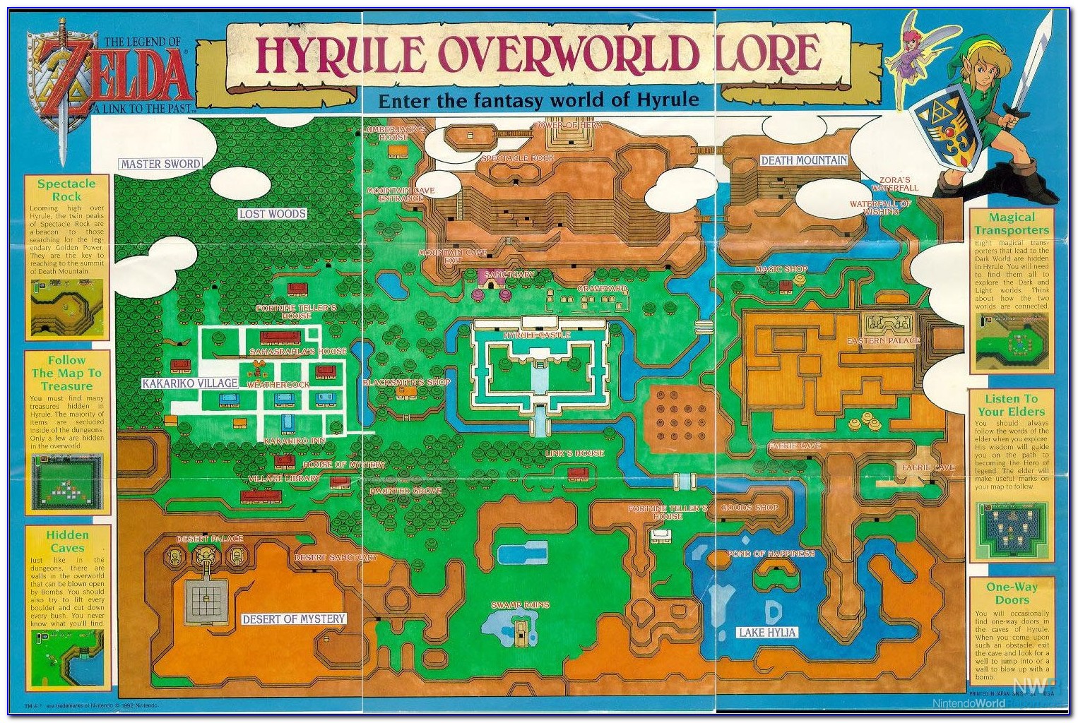 Legend Of Zelda Snes Walkthrough Map