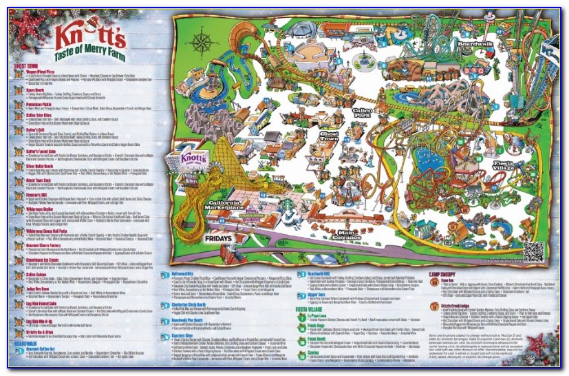 Map Of Knott's Berry Farm 2019