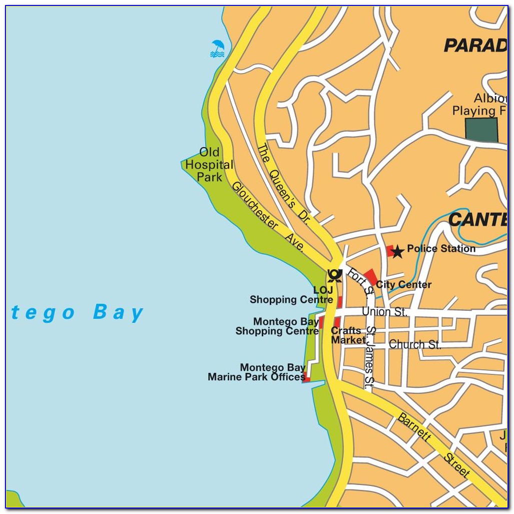 Map Of Riu Montego Bay Resort