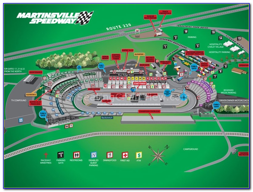Martinsville Speedway Map