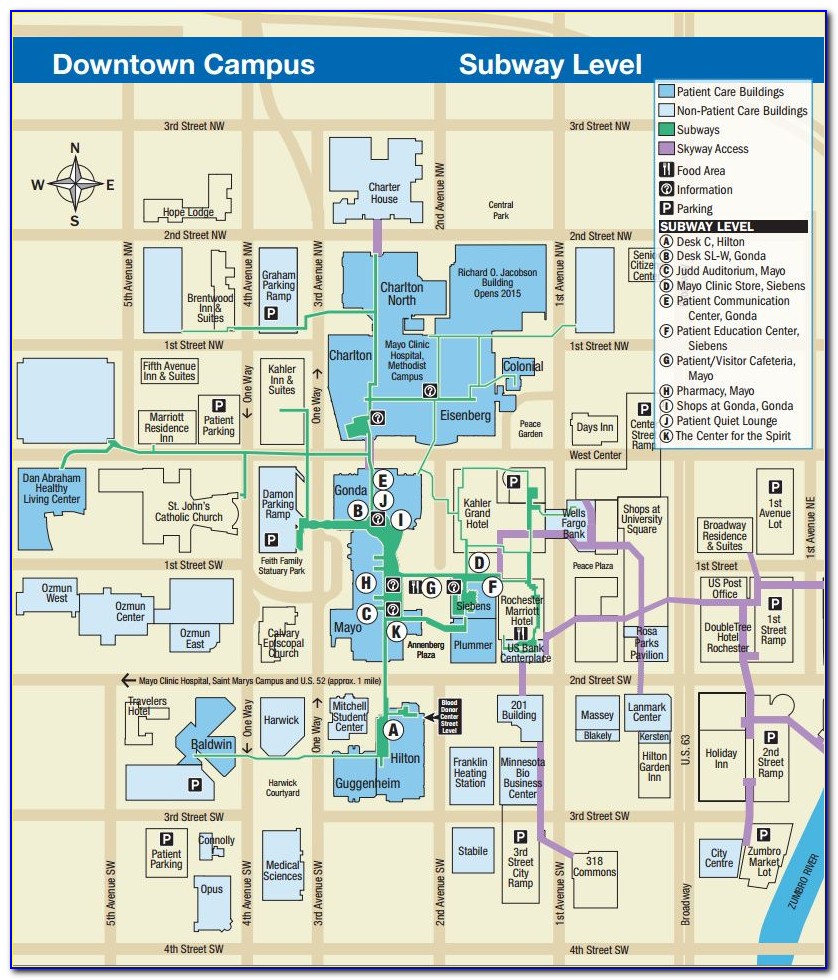 Mayo Clinic Rochester Mn Map