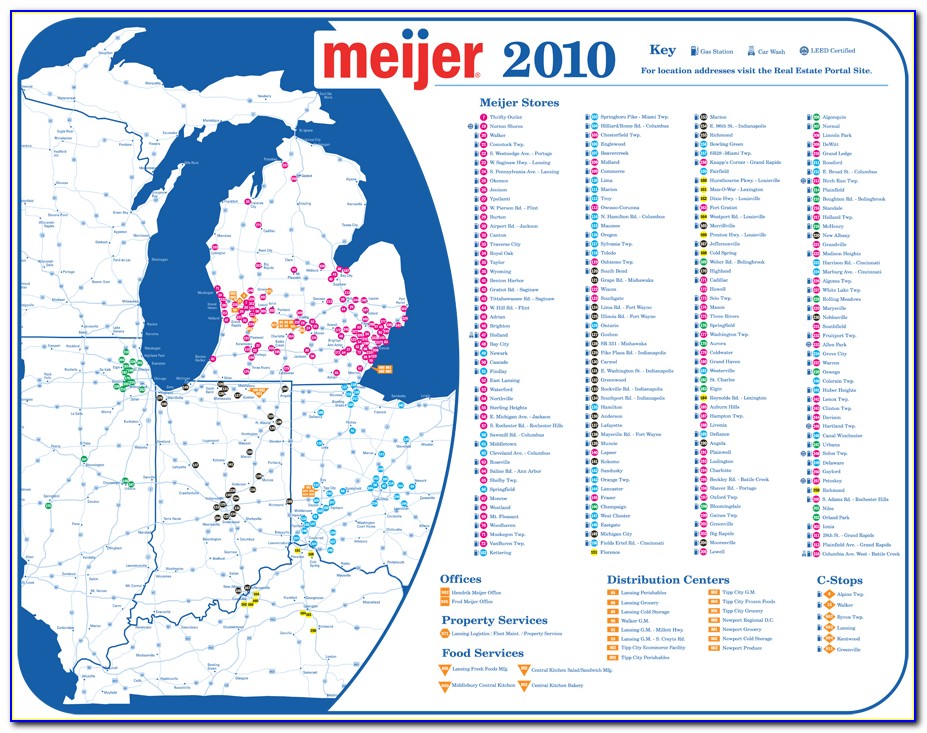 Meijer Ohio Locations Map