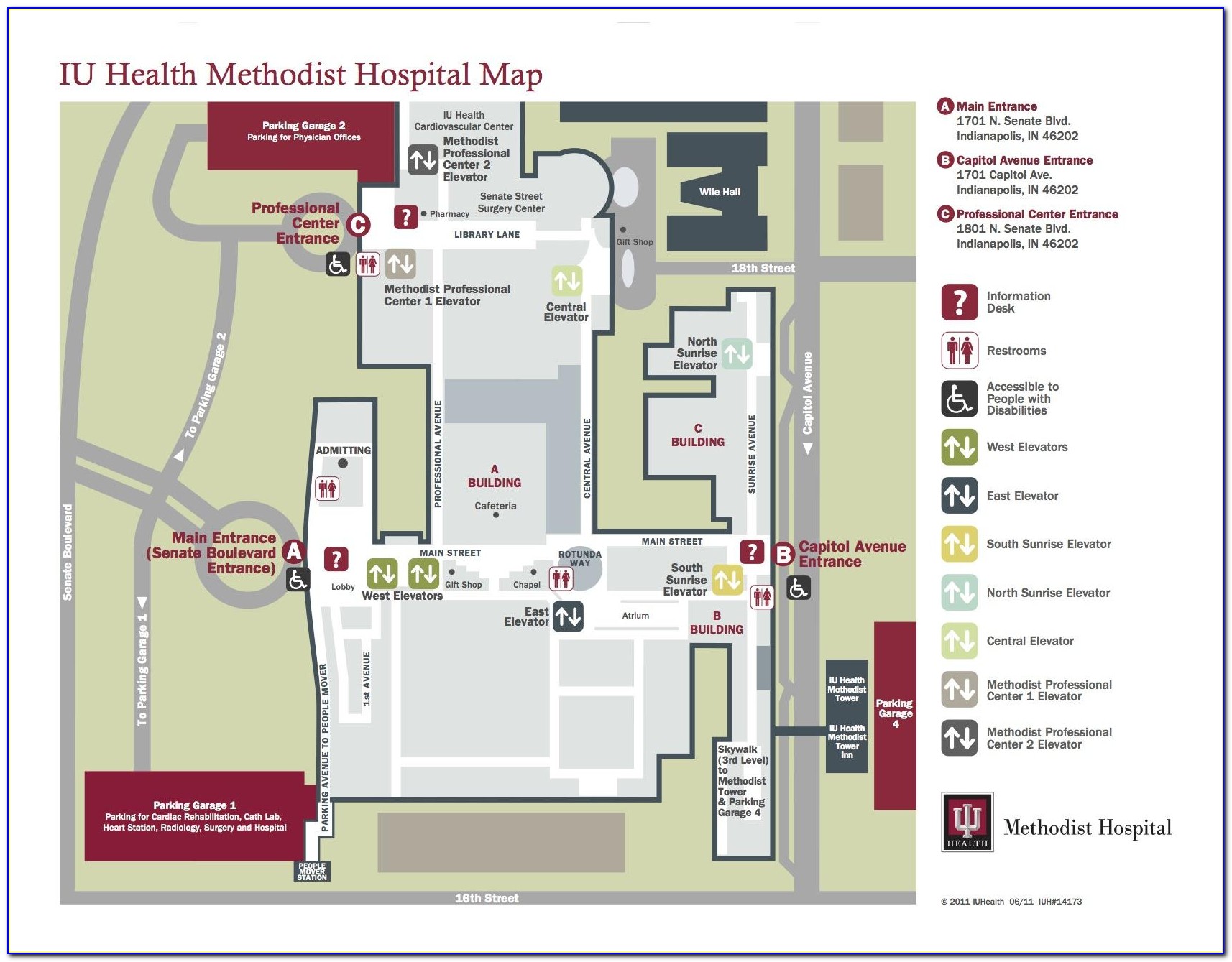 Methodist Hospital Map