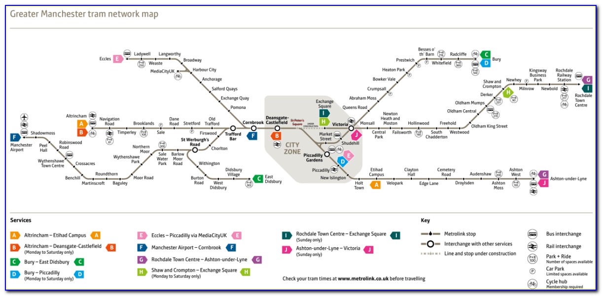 Metrolink Bus Route Map