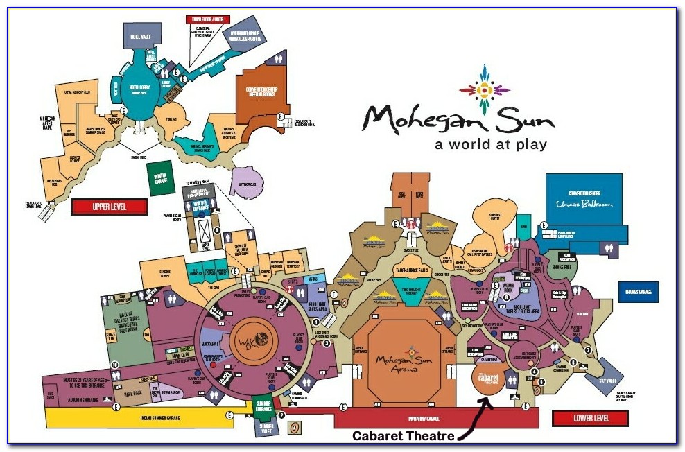 Mohegan Sun Pocono Parking Map