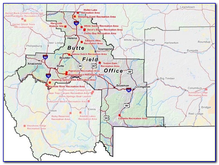 Montana Blm Land Map