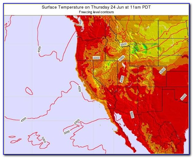 Nevada Weather Map Temperatures