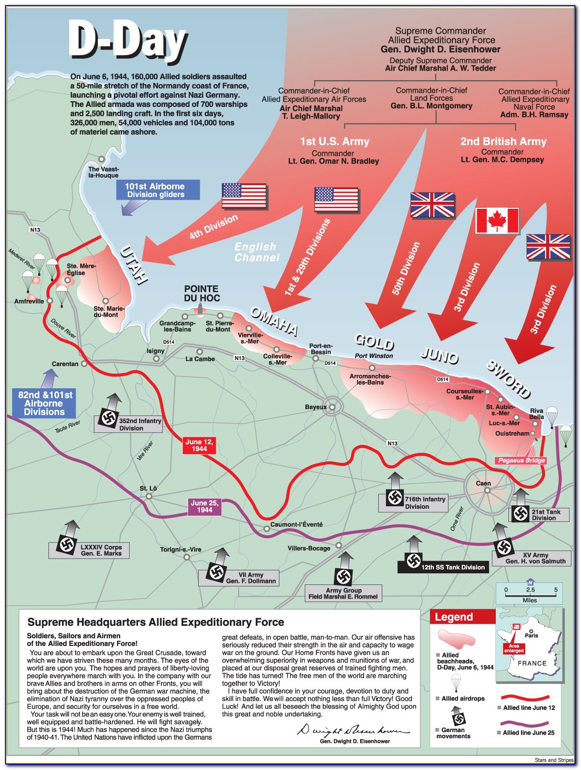 Normandy Landings Map