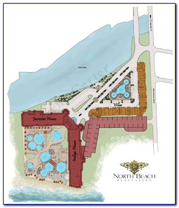 North Beach Plantation Villa Map