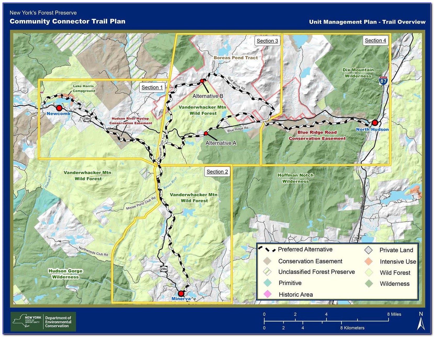 Old Forge Snowmobile Trail Map