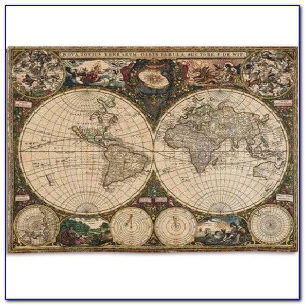Old World Map Wall Tapestry