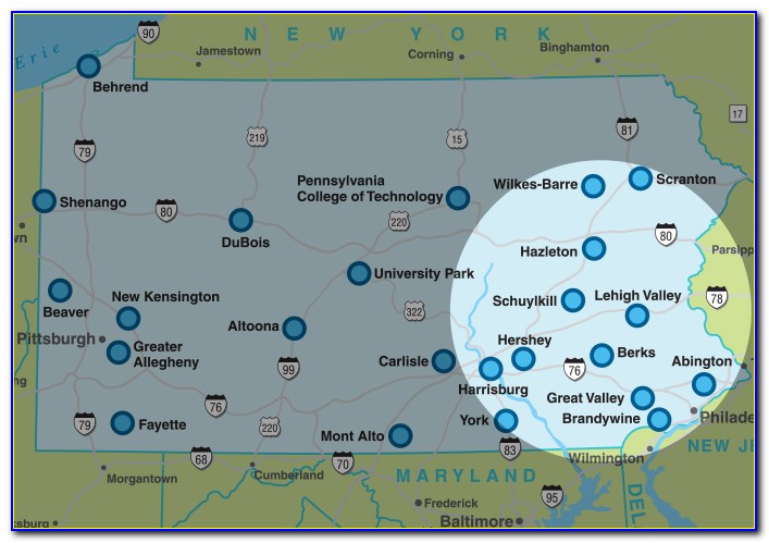 Penn State Altoona Downtown Campus Map