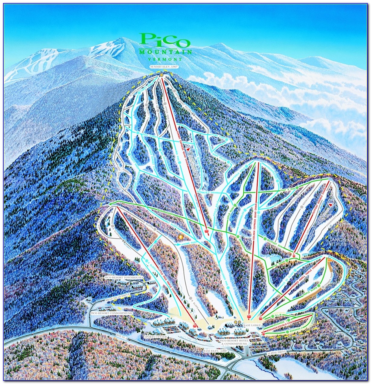 Pico Mountain Trail Map