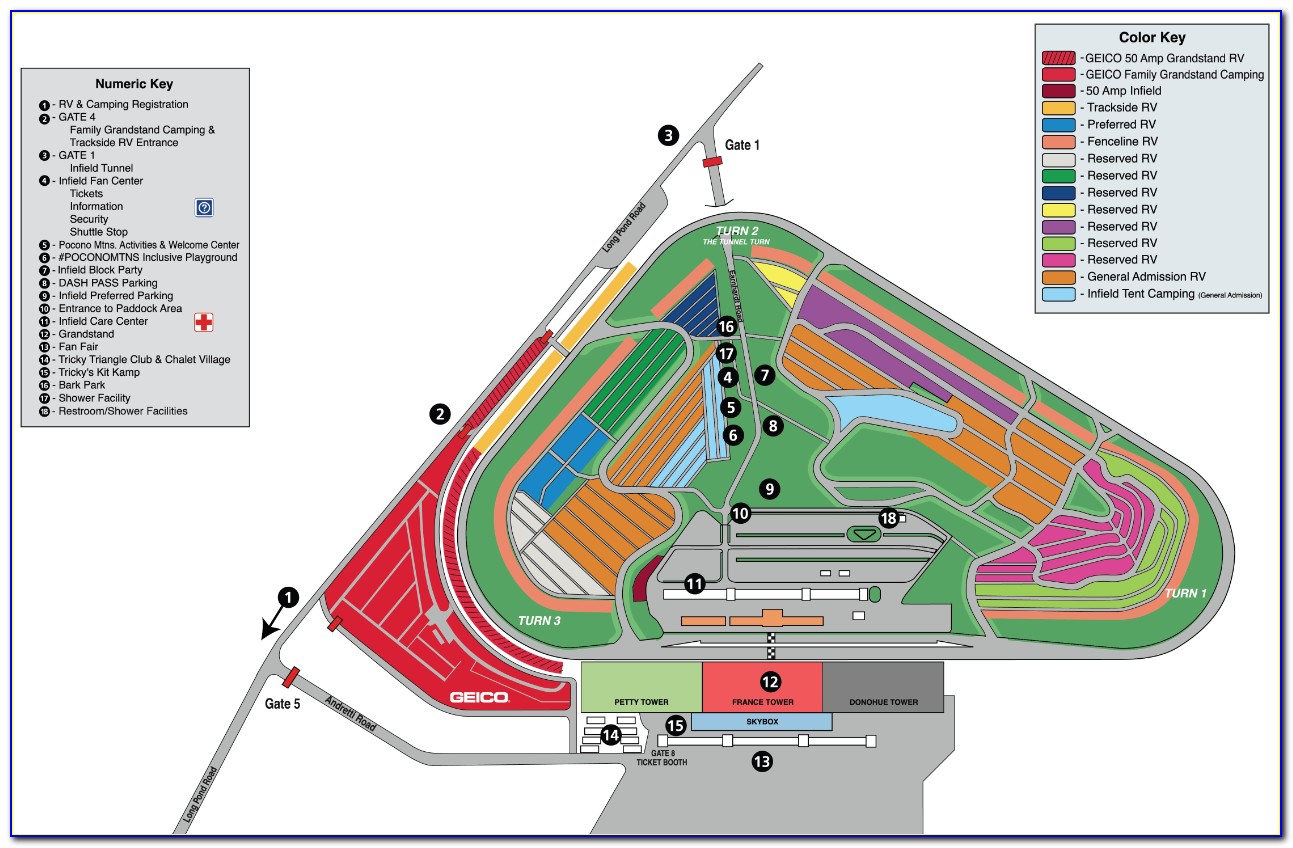 Pocono Raceway Directions