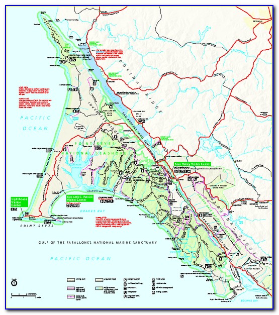 Point Reyes National Seashore California Map