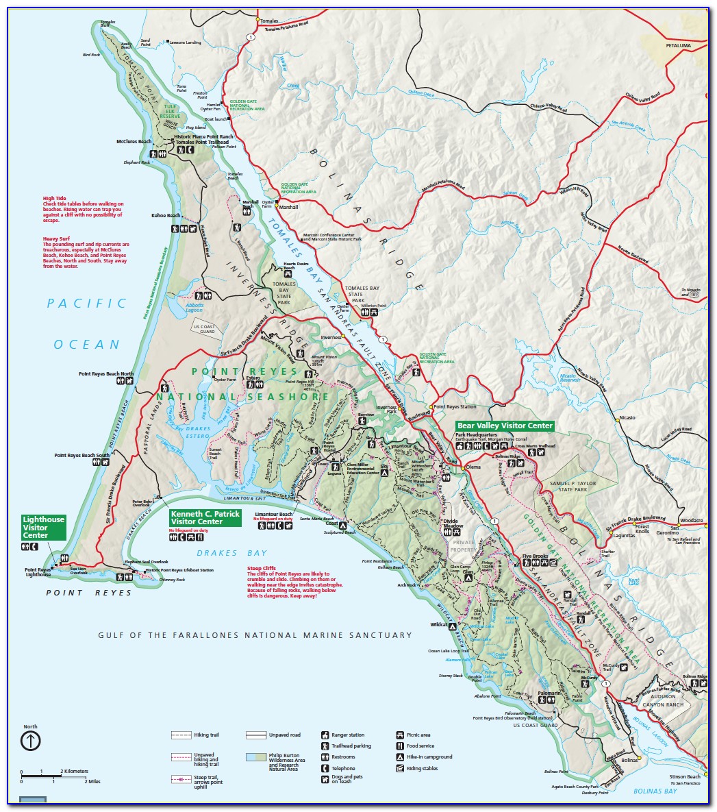 Point Reyes National Seashore Fire Map