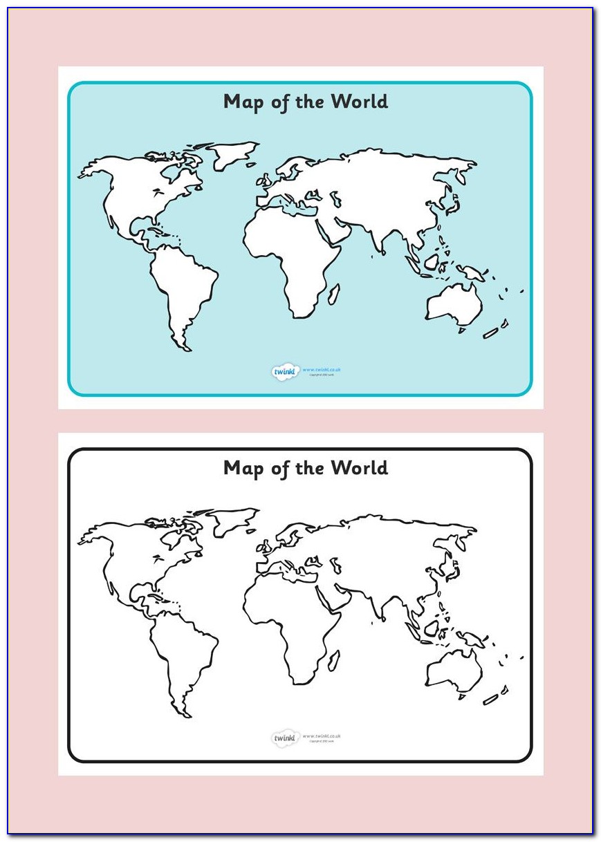Printable World Map With Countries And Capitals