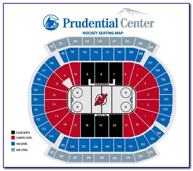 Prudential Center Arena Map