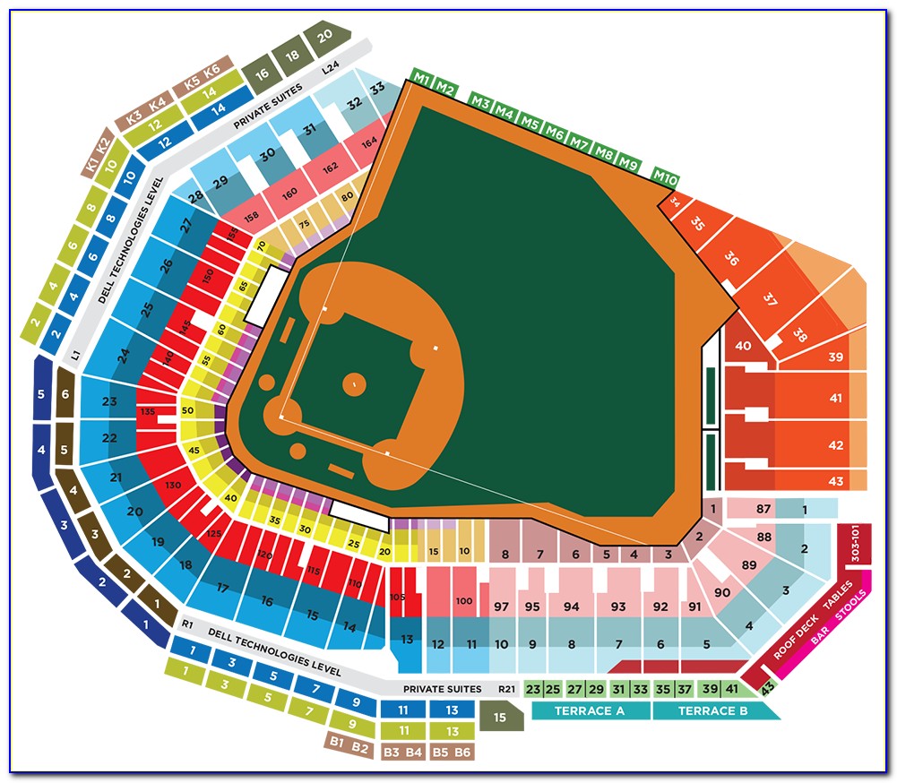 Red Sox Seat Map