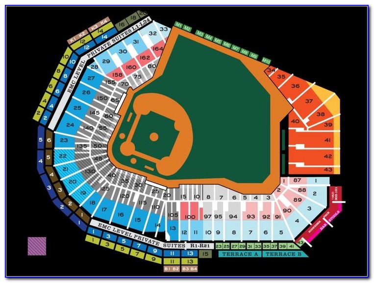 Red Sox Seating Chart Concert