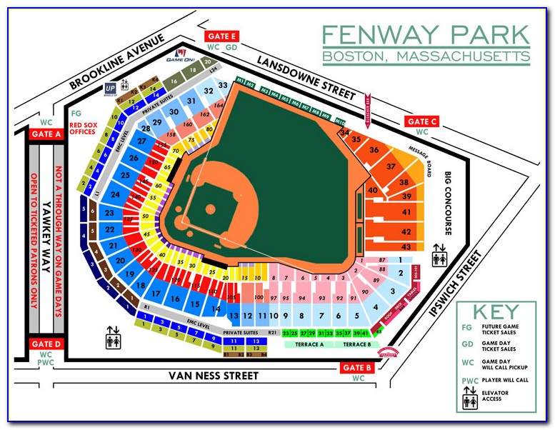 Red Sox Seating Chart Pavilion Club