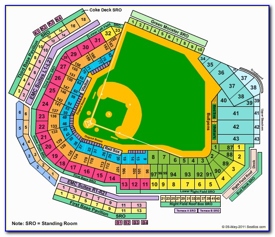 Red Sox Tickets Seating Chart