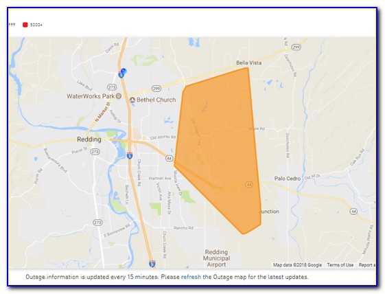 Redding Power Outage Map