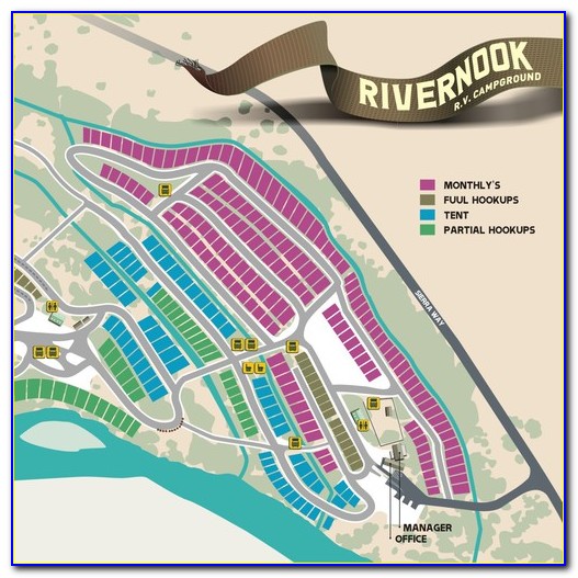 Rivernook Campground Site Map