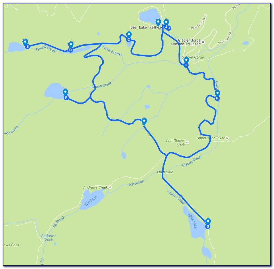 Rmnp Trail Ridge Road Map