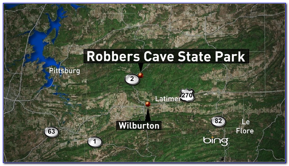 Robbers Cave State Park Rv Map
