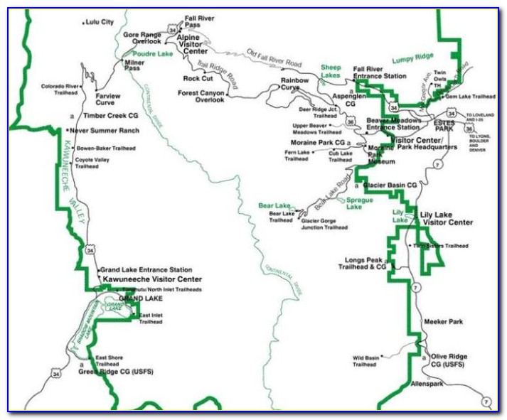 Rocky Mountain National Park Trail Map App