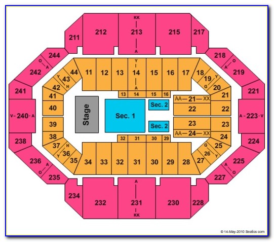 Rupp Arena Layout