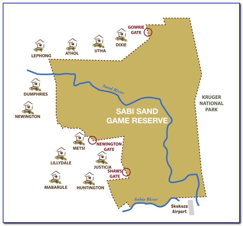 Sabi Sands Concession Map