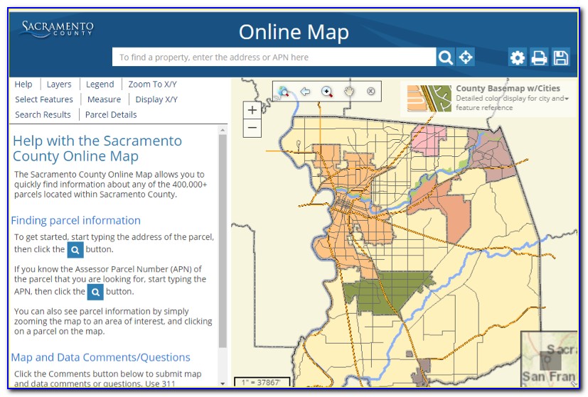 Sacramento County Assessor Map