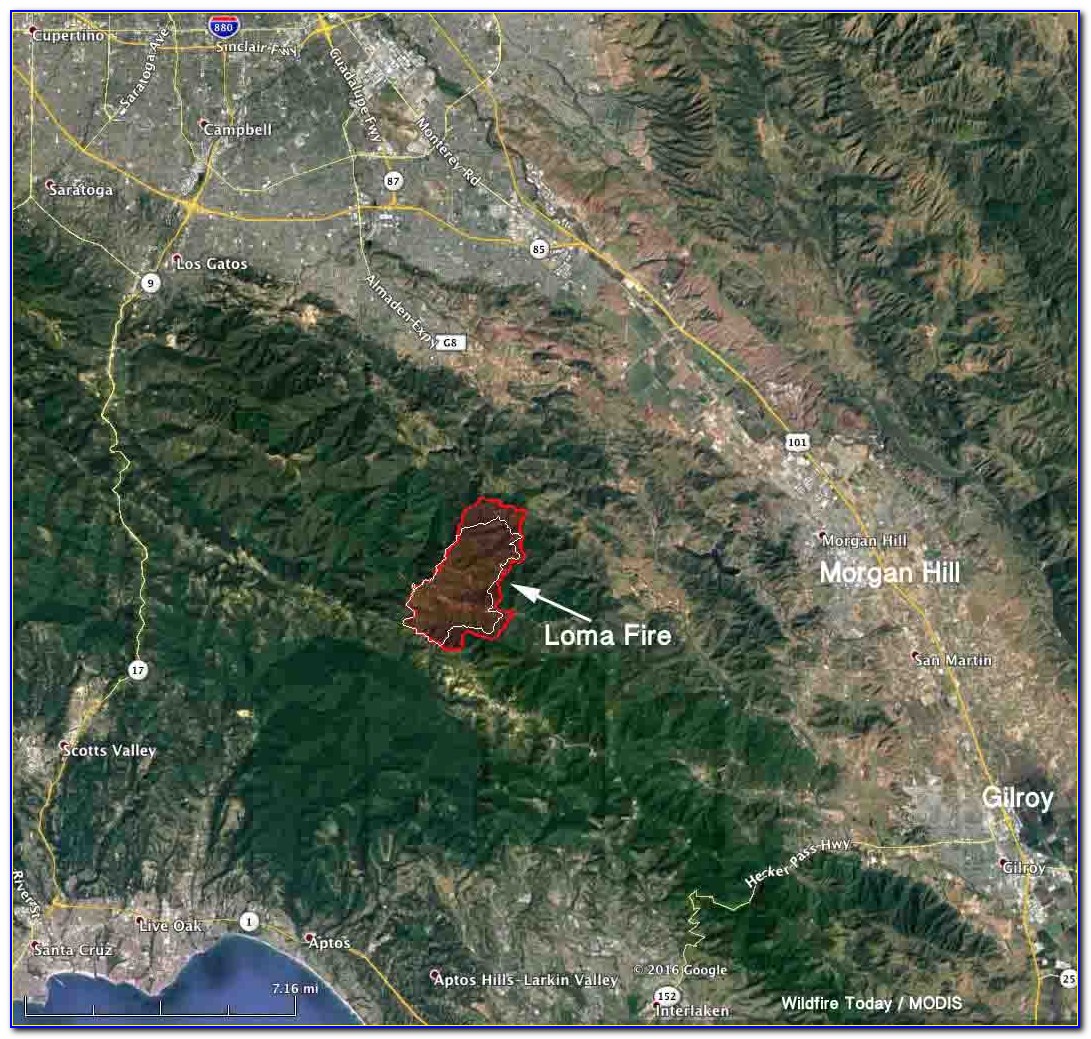 San Jose Fire Map Now
