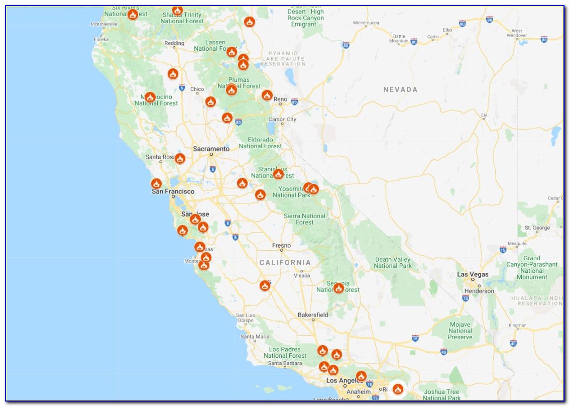 San Jose Mercury Fire Map