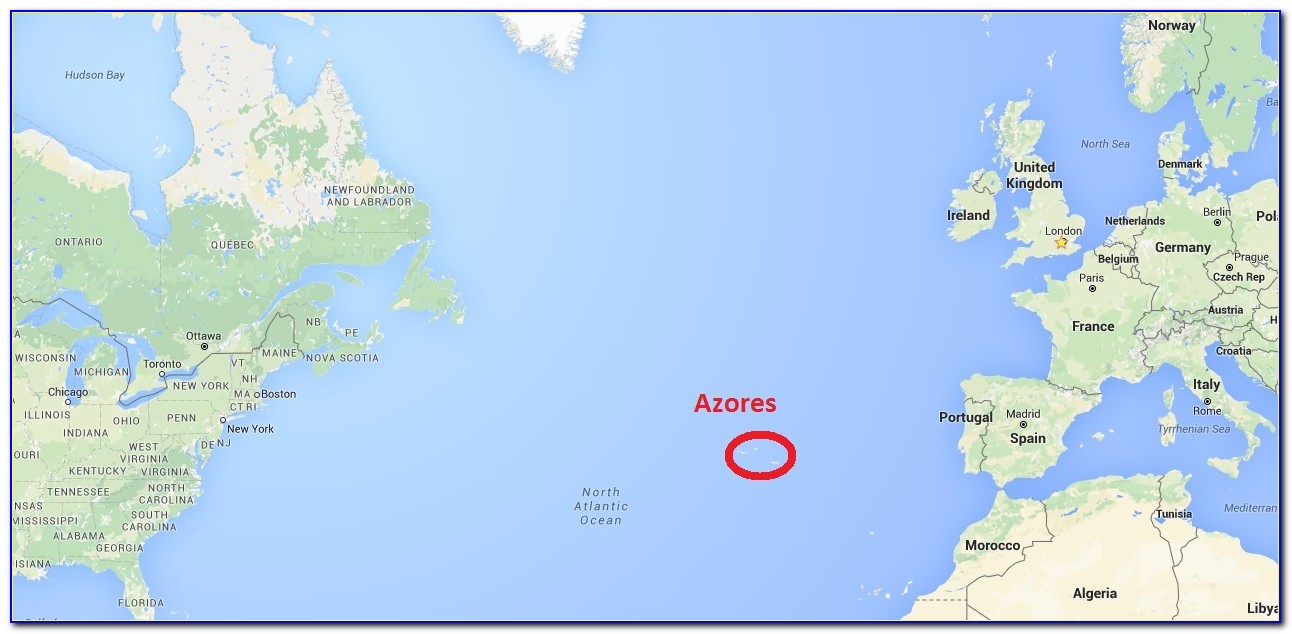 San Miguel Island Azores Map