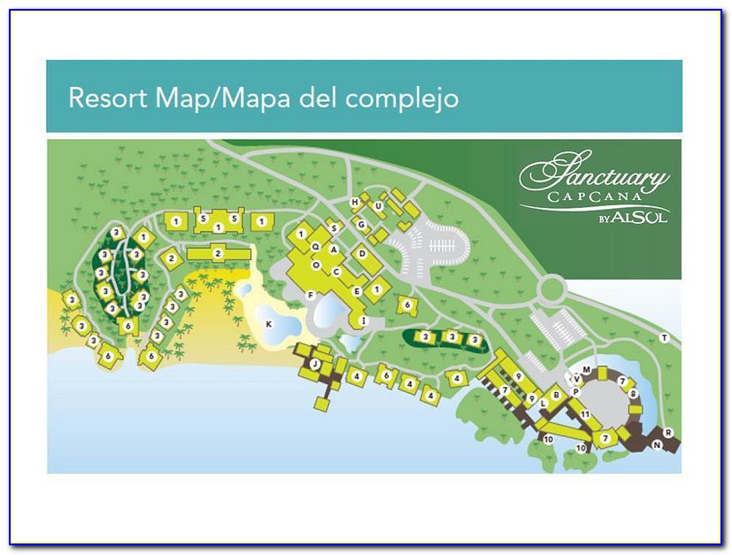 Sanctuary Punta Cana Resort Map