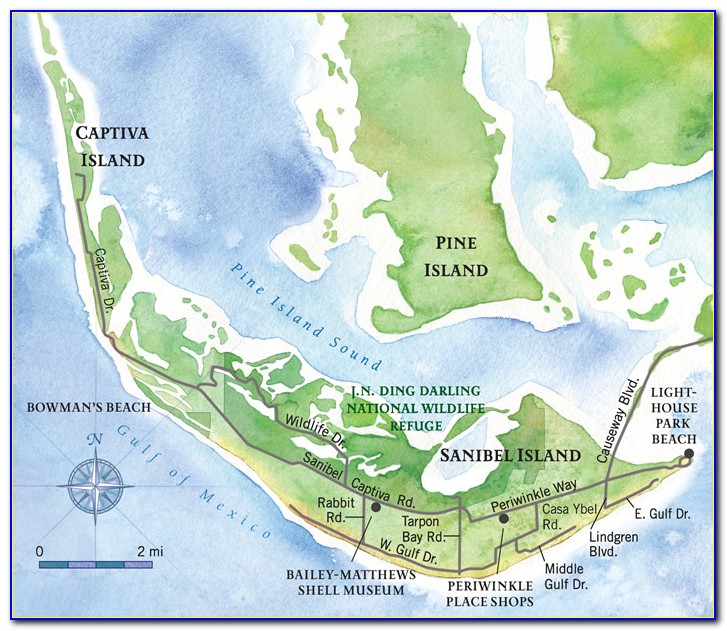 Sanibel Island Beach Resort Map
