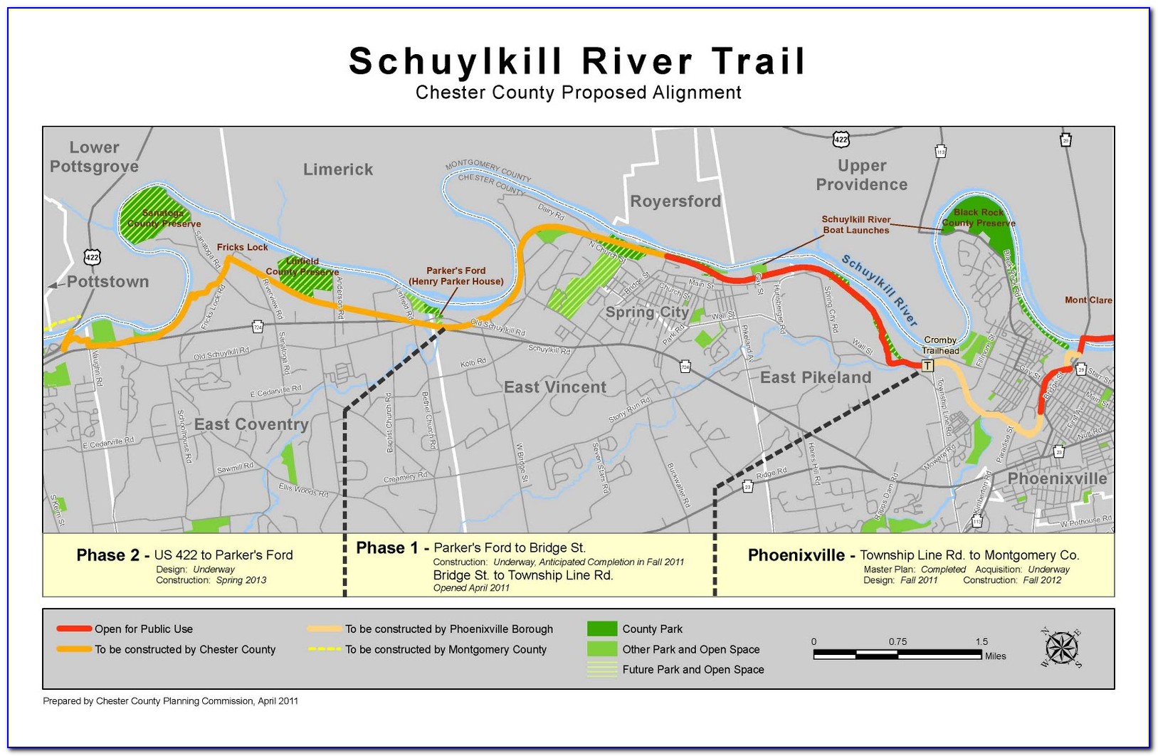Schuylkill River Trail Map Conshohocken
