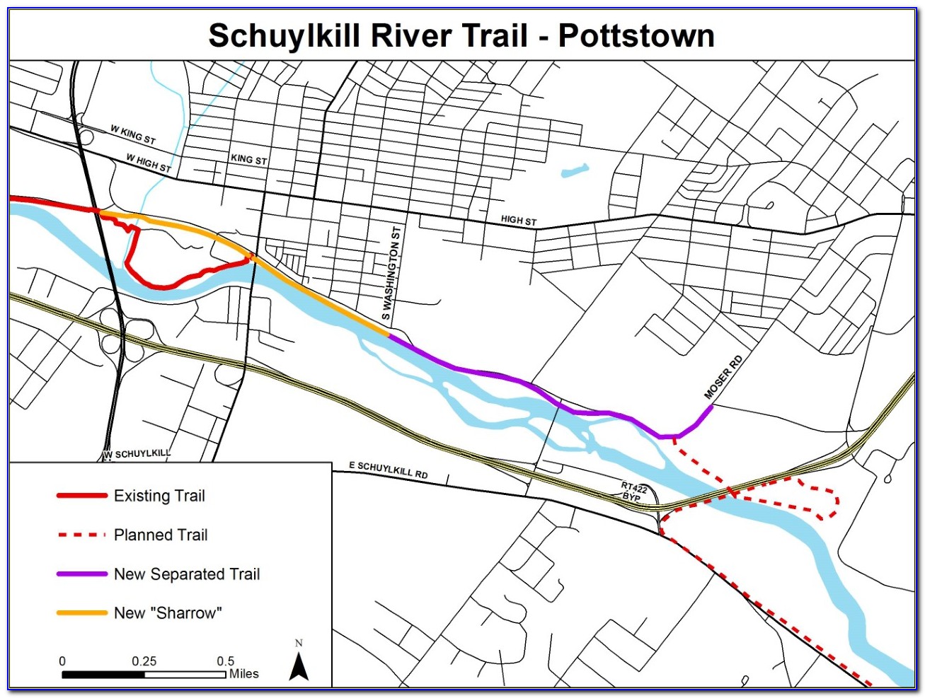 Schuylkill River Trail Map Philadelphia