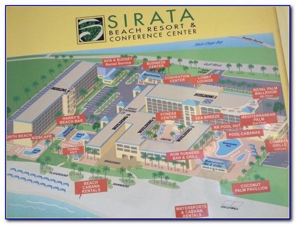 Sirata Beach Resort Map