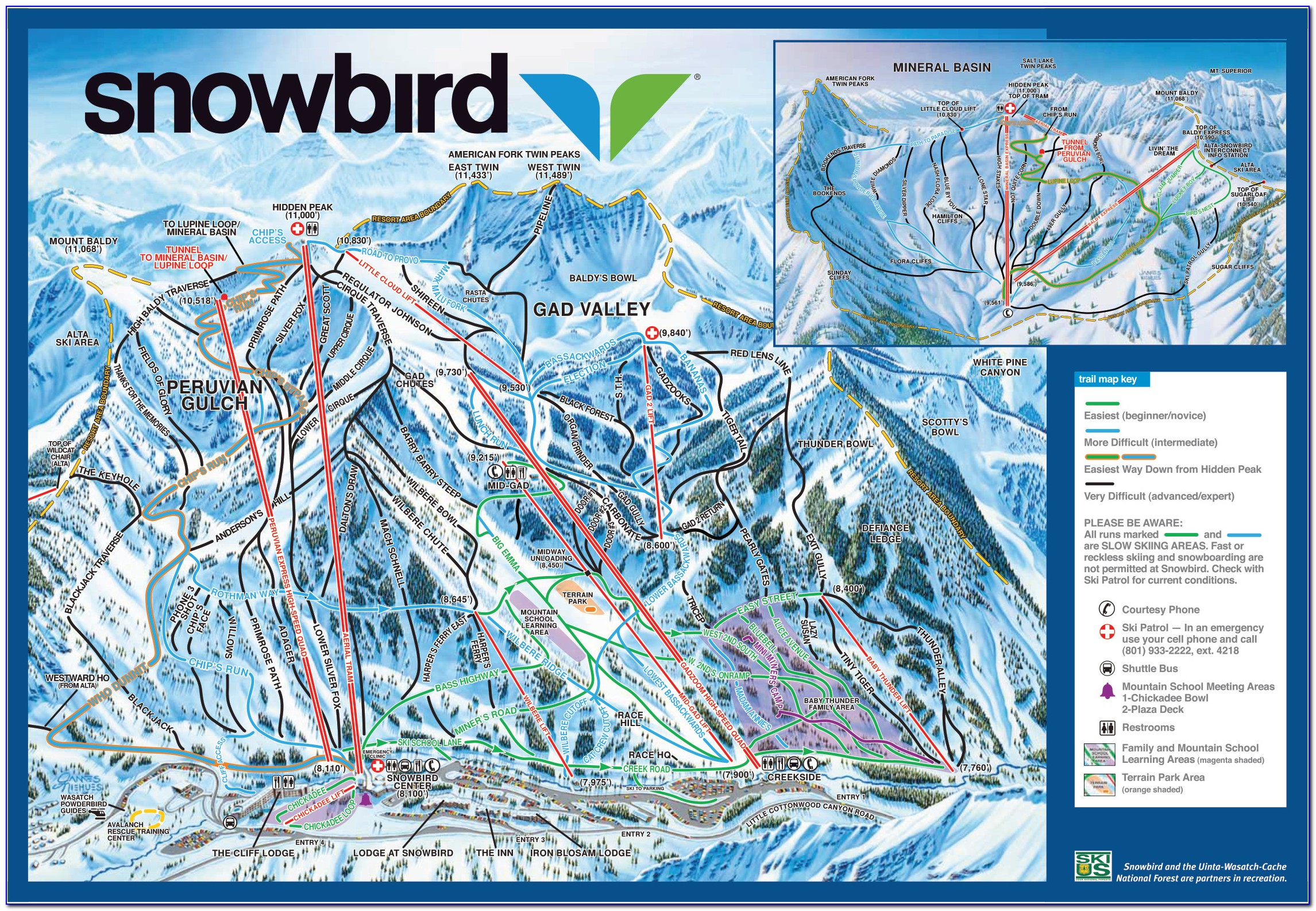 Snowbird Utah Trail Map