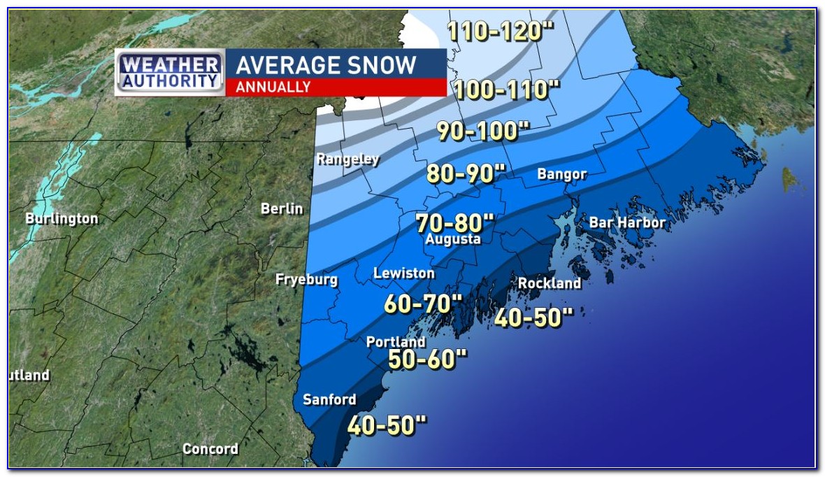 Snowfall Prediction Map Maine