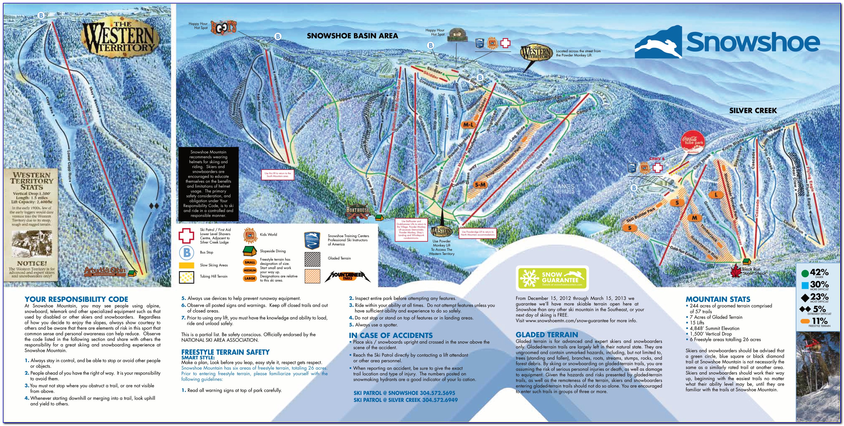 Snowshoe Mountain Resort Map